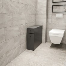 Badeværelsesskab CALENCIA 55x60 cm antracitgrå