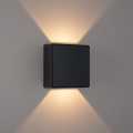 Brilagi - DOUBLERAY LED/6W/230V udendørs væglampe, sort, IP54