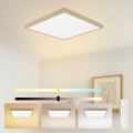 Brilagi - Dæmpbar LED badeværelsesloftlampe FRAME SMART LED/50W/230V 60x60 cm 3000-6000K IP44 beige + fjernbetjening