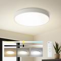 Brilagi - LED Dæmpbar loftlampe POOL SMART LED/60W/230V 3000-6000K 50 cm + fjernbetjening hvid
