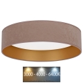 Brilagi - LED Loftlampe VELVET LED/24W/230V Ø 40 cm 3000/4000/6400K beige/guld