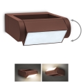Brilagi - LED udendørs væglampe CROTONE LED/7W/230V brun IP54