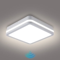 Brilagi - LED udendørsarmatur med sensor BENE LED/18W/230V 22x22 cm hvid IP54
