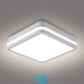 Brilagi - LED udendørsarmatur med sensor BENE LED/24W/230V 26x26 cm hvid IP54