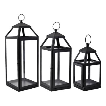 Eglo 422078 - Lanterner 3 stk. DAPITAN sort