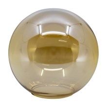 Lampeskærm E14 diam. 15 cm glas beige