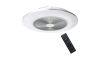 LED loftlampe med ventilator dæmpbar ARIA LED/38W/230V 3000-6000K sølvfarvet + fjernbetjening