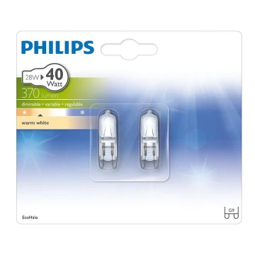 2x industripære Philips ECOHALO G9/28W/230V 2800K