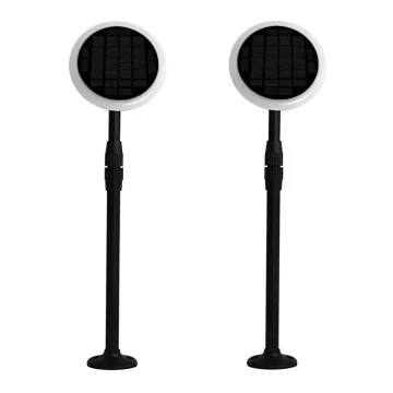 2x LED solcellelampe GARDEN LED/3W/5V 42-80 cm 4000K IP65 justerbar