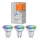 3 LED-pærer dæmpbar RGBW-farver SMART+ GU10/4,9W/230V 2700-⁠⁠6500K Wi-Fi –⁠ Ledvance