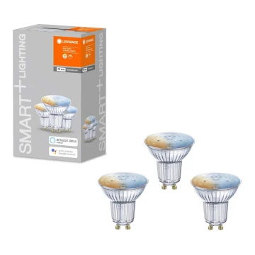 3x LED-pære dæmpbar RGBW-farver SMART+ GU10/5W/230V 2700K-6500K Wi-Fi - Ledvance