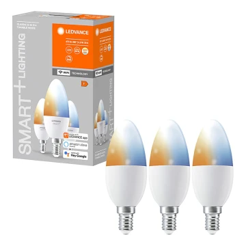 3x LED-pære dæmpbar SMART+ E14/5W/230V 2700K-6500K Wi-Fi - Ledvance