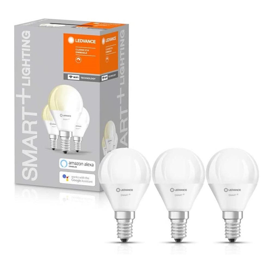 3x LED-pære dæmpbar SMART+ E14/5W/230V 2700K Wi-Fi - Ledvance