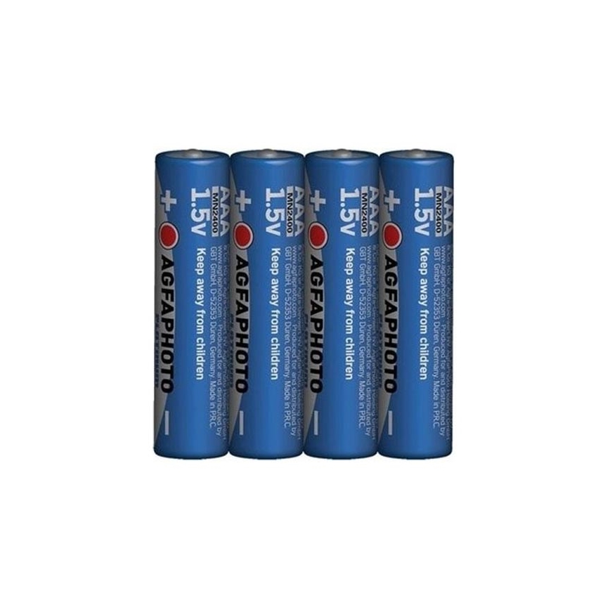 4 stk. Alkalisk batteri AA 1,5V
