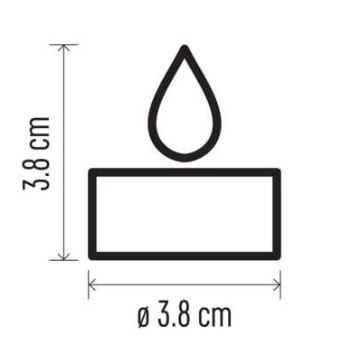 6x LED juledekoration 6xLED/6xCR2032 guldfarvet