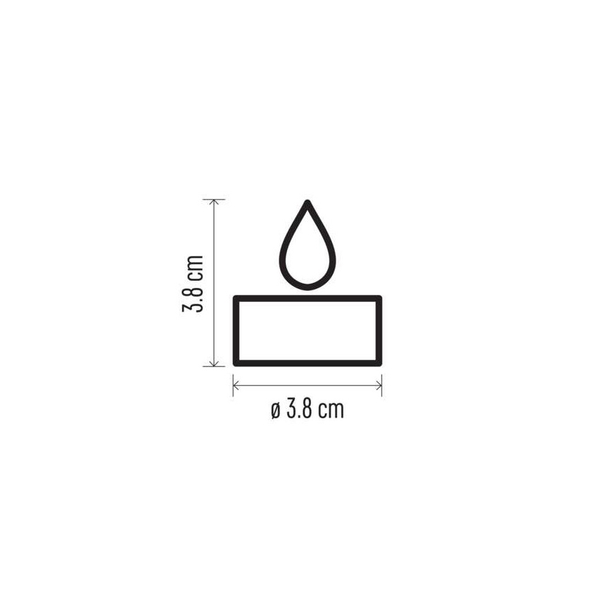 6x LED juledekoration 6xLED/6xCR2032 guldfarvet