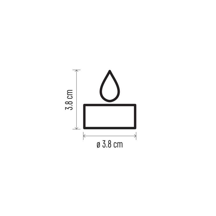 6x LED juledekoration 6xLED/6xCR2032 hvid