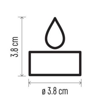 6x LED juledekoration 6xLED/6xCR2032 skinnende krom