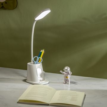Aigostar - LED Bordlampe dæmpbar og genopladelig LED/2,8W/5V 1800mAh 3000/5000K hvid