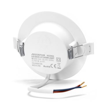 Aigostar - LED indbygningslampe LED/4W/230V 3000K diameter 9,8 cm hvid
