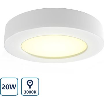 Aigostar - LED loftlampe LED/20W/230V diameter 24,7 cm 3000K hvid