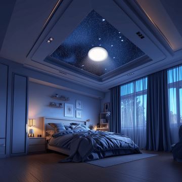 Aigostar - LED loftlampe til badeværelse LED/18W/230V 3000-65000K IP44 + fjernbetjening