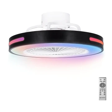 Aigostar - LED loftventilator m. RGB-farver dæmpbar  LED/40W/230V 2700-6500K + fjernbetjening