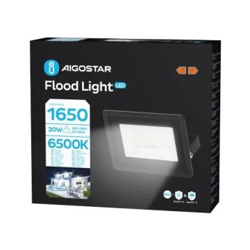 Aigostar - LED projektør LED/20W/230V 6500K IP65