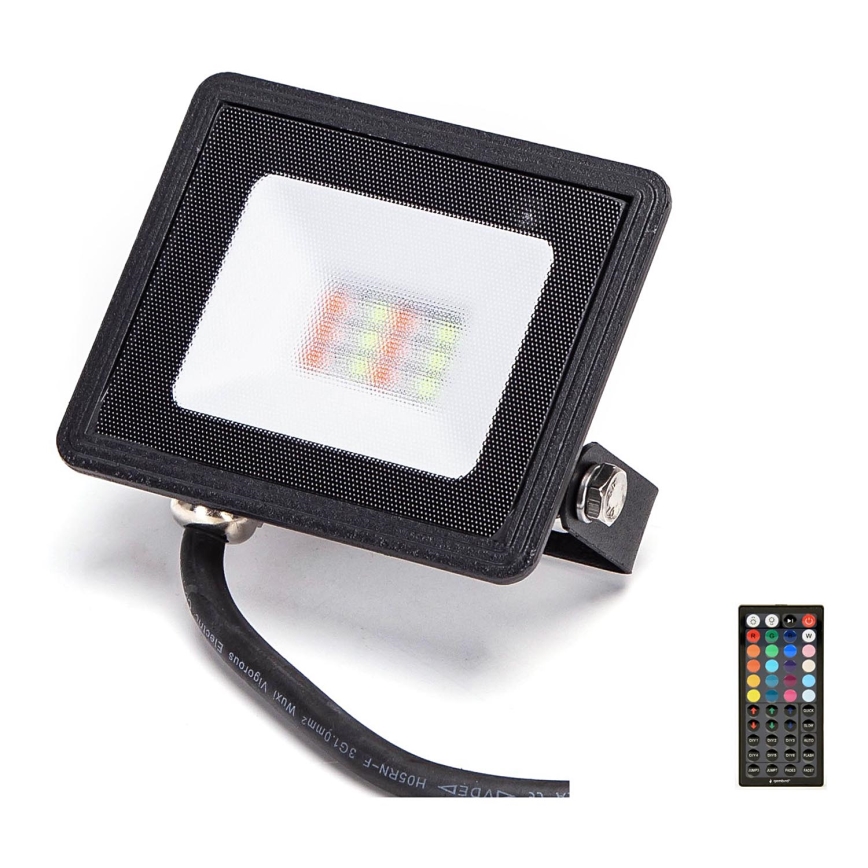 Aigostar - LED projektør RGB-farver LED/10W/230V IP65 + fjernbetjening