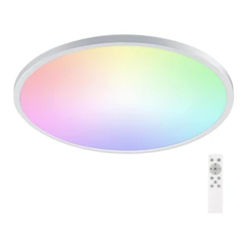 Aigostar - LED RGB Loftlampe til badeværelse dæmpbar LED/24W/230V 3000-6500K diameter 42 cm IP44 + fjernbetjening