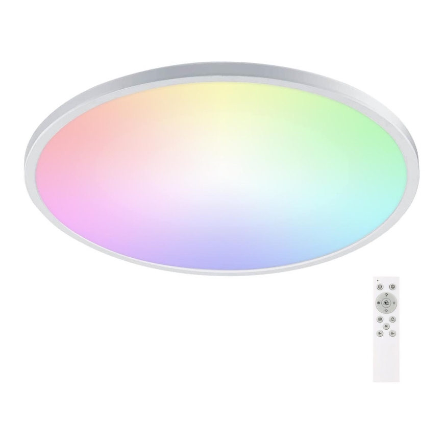 Aigostar - LED RGB Loftlampe til badeværelse dæmpbar LED/24W/230V 3000-6500K diameter 42 cm IP44 + fjernbetjening