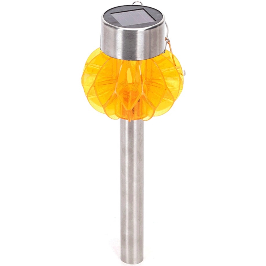 Aigostar - LED solcellelampe LED/0,012W/1,2V 38,4cm 3000K IP44 orange