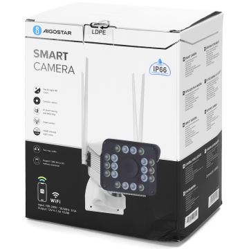 Aigostar - Smart udendørskamera 1080p 230V Wi-Fi IP66