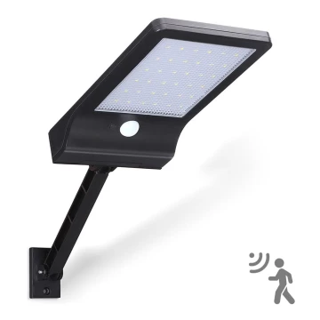 Aigostar - Soldrevet LED gadelampe med sensor LED/2,3W/5,5V IP65