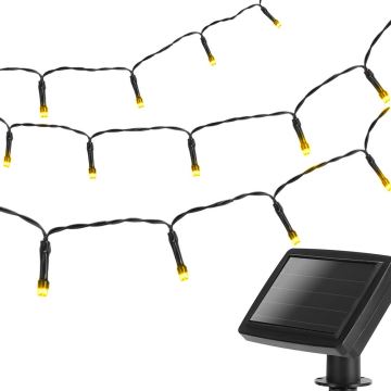 Aigostar - Soldrevet LED lyskæde 100xLED/11,9 m IP44 varm hvid