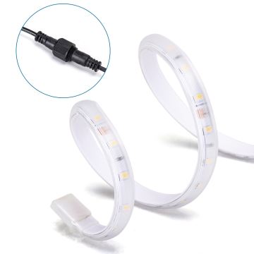 Aigostar - Soldrevet LED strip dæmpbar 10W/3,2V 10 m 6500K IP65 + fjernbetjening