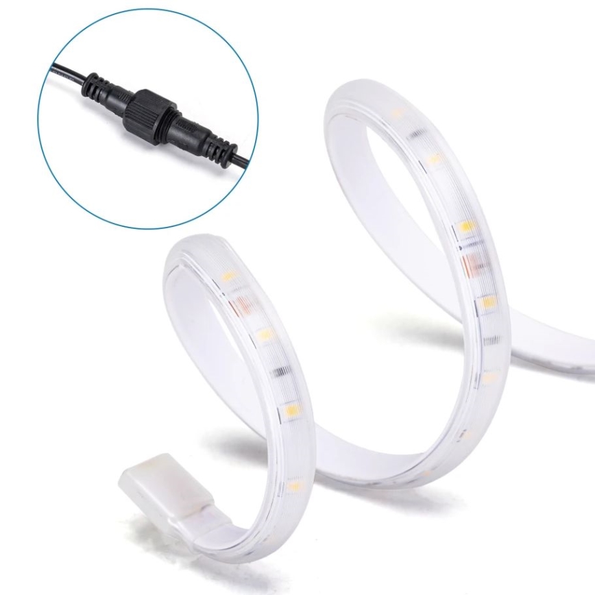 Aigostar - Soldrevet LED strip dæmpbar LED/1,6W/3,2V 3 m 6500K IP65 + fjernbetjening