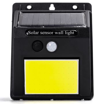 Aigostar - Soldrevet LED væglampe med sensor LED/13W/5,5V 6500K IP65