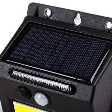 Aigostar - Soldrevet LED væglampe med sensor LED/13W/5,5V 6500K IP65