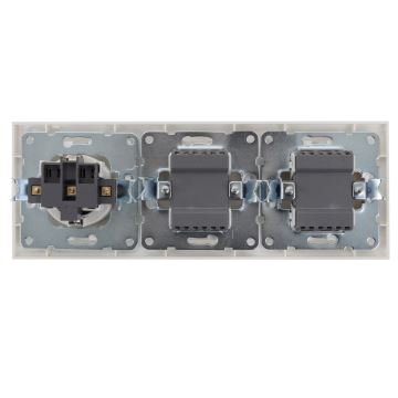 Aigostar - SÆT 2x Home switch 2 knapper med en kontakt 1x16A/250V
