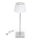 Aigostar - Udendørs  LED bordlampe dæmpbar og genopladelig LED/4W/5V 3600 mAh hvid/krom IP54