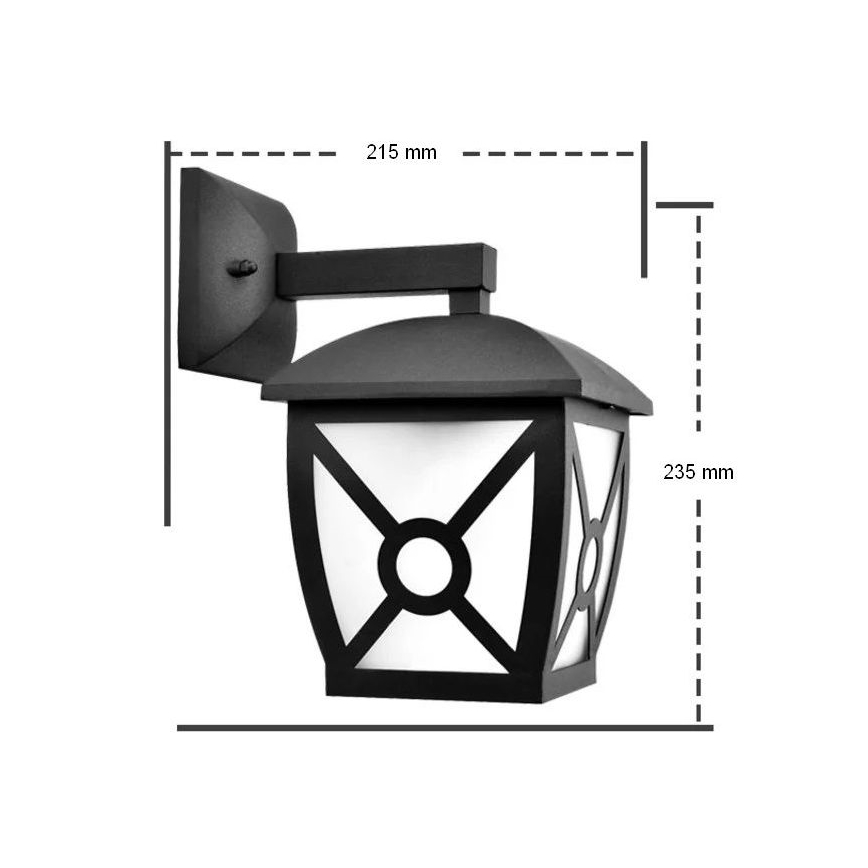 Aigostar - Udendørs væglampe 1xE27/60W/230V IP44