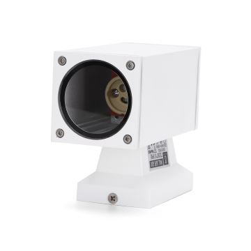 Aigostar - Udendørs væglampe 1xGU10/230V hvid IP65 kantet