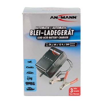 Ansmann 03723 ALCS 2-24A - Batterilader til blybatteri 2-24V/2,4-24 Ah