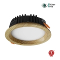 APLED - LED indbygningslampe RONDO WOODLINE LED/6W/230V 3000K diameter 15 cm fyrretræ massivt træ