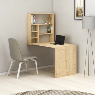 Arbejdsbord med hylde SEDIR 154,2x59 cm beige