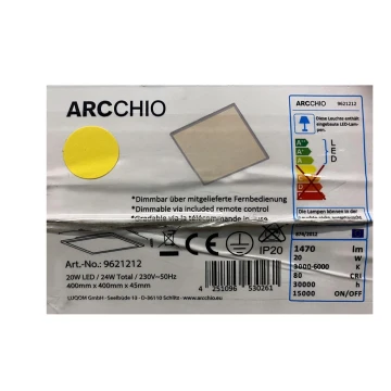 Arcchio - LED loftlampe dæmpbar PHILIA LED/20W/230V 3000-6000K + fjernbetjening