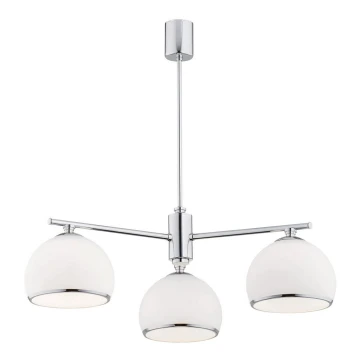 Argon 1487 - Loftlampe MARBELLA 3xE27/15W/230V skinnende krom