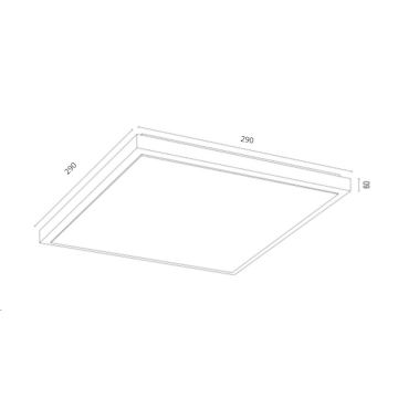 Argon 7180 - Loftlampe CARLSON 2xE27/15W/230V 29x29 cm sort