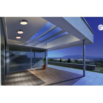 Azzardo AZ4490 - Udendørs LED loftlampe CASPER LED/15W/230V IP54 rund